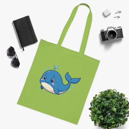 Cartoon Cute Whale Tote Bag
