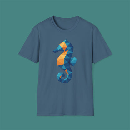 Geometric Polygon Seahorse Unisex T-Shirt