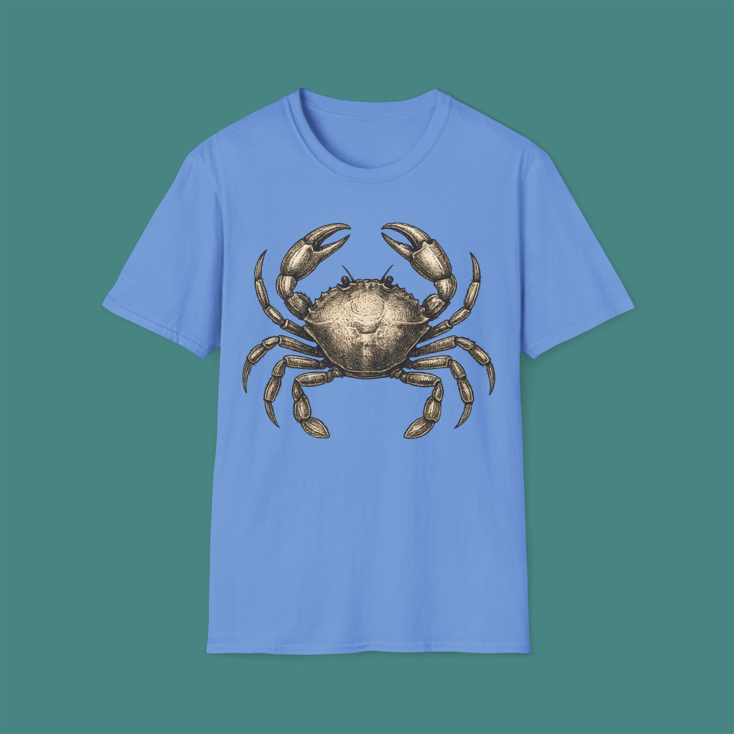 Vintage Etching Crab Unisex T-Shirt