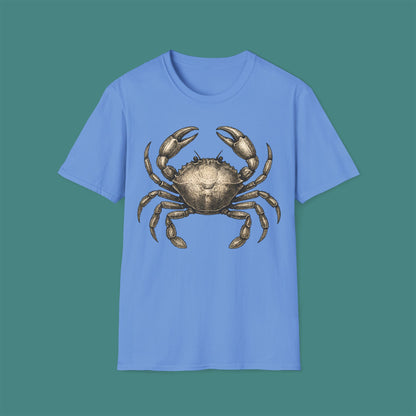 Vintage Etching Crab Unisex T-Shirt