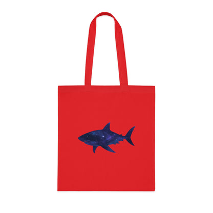 Cosmic Galaxy Shark Tote Bag