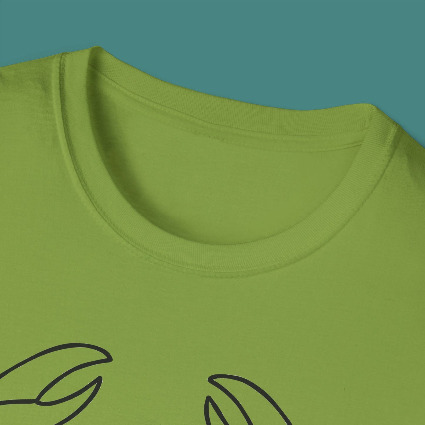 Minimalist Line Art Crab Unisex T-Shirt