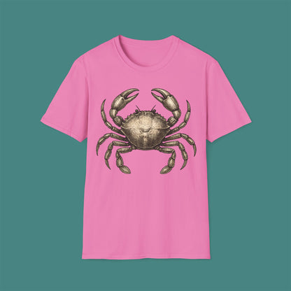Vintage Etching Crab Unisex T-Shirt
