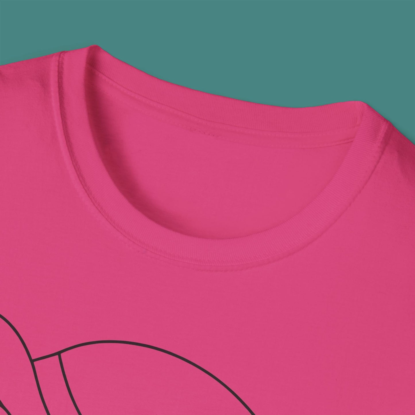 Minimalist Line Art Turtle Unisex T-Shirt