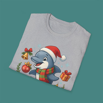 Christmas Dolphin Unisex T-Shirt