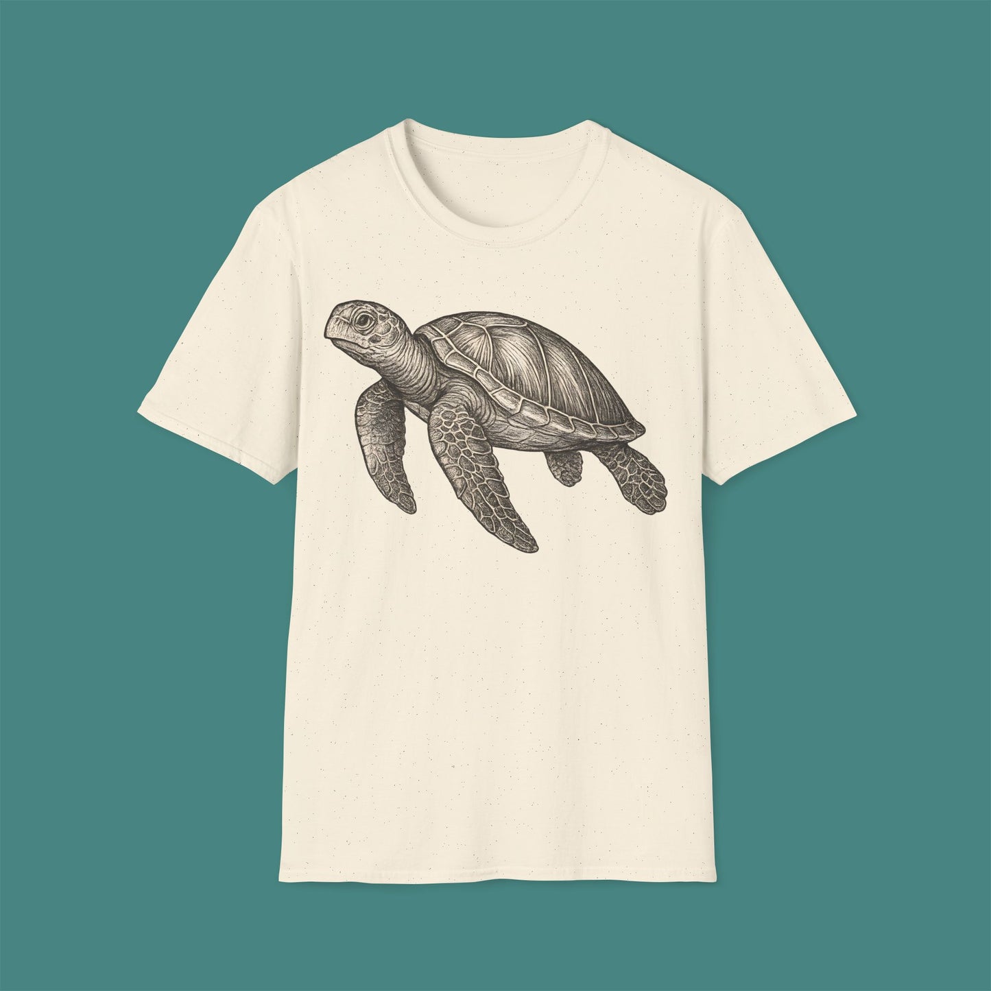 Vintage Etching Turtle Unisex T-Shirt