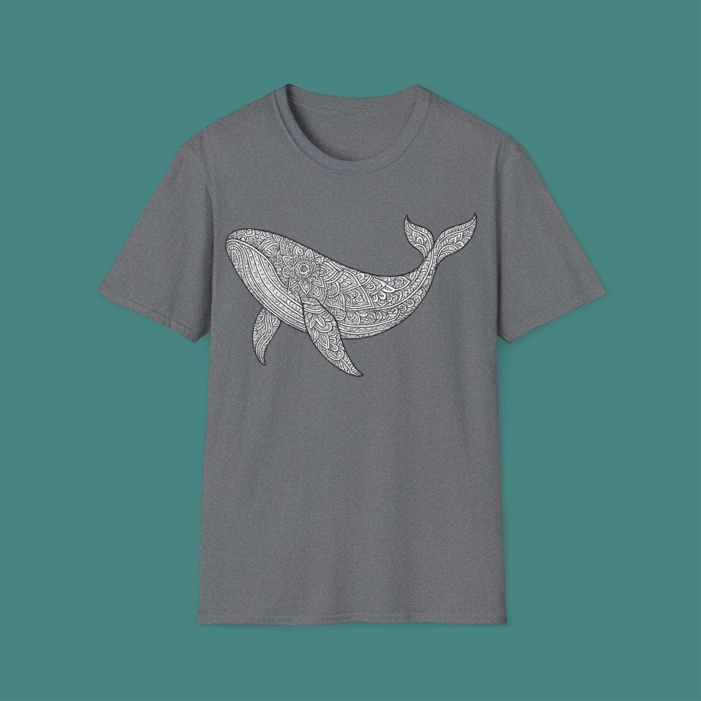 Intricate Mandala Whale Unisex T-Shirt