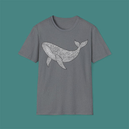Intricate Mandala Whale Unisex T-Shirt