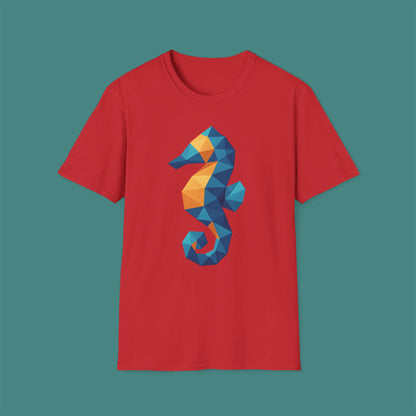 Geometric Polygon Seahorse Unisex T-Shirt