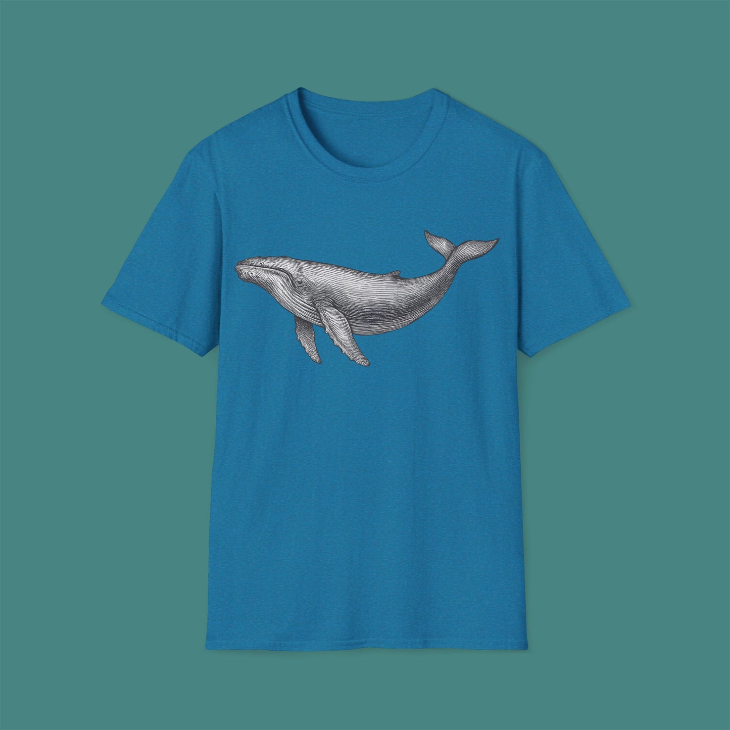 Vintage Etching Whale Unisex T-Shirt