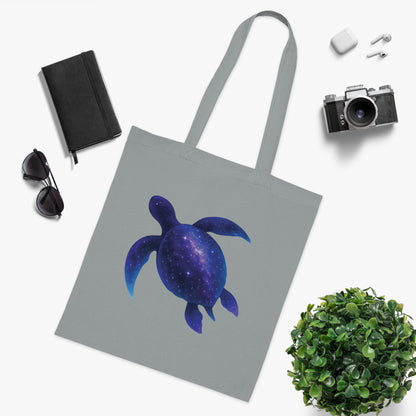 Cosmic Galaxy Turtle Tote Bag
