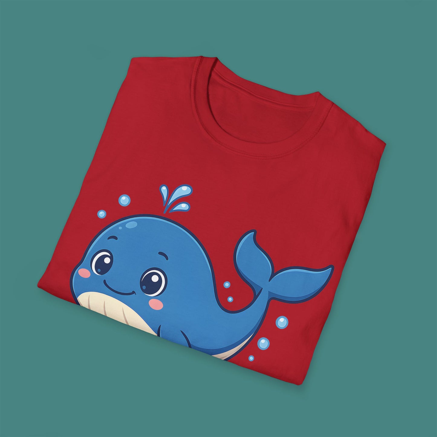 Cartoon Cute Whale Unisex T-Shirt