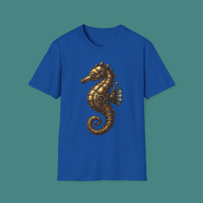 Steampunk Mechanical Seahorse Unisex T-Shirt