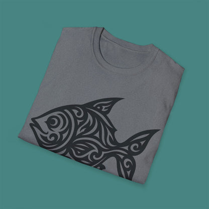 Tribal Tattoo Fish Unisex T-Shirt