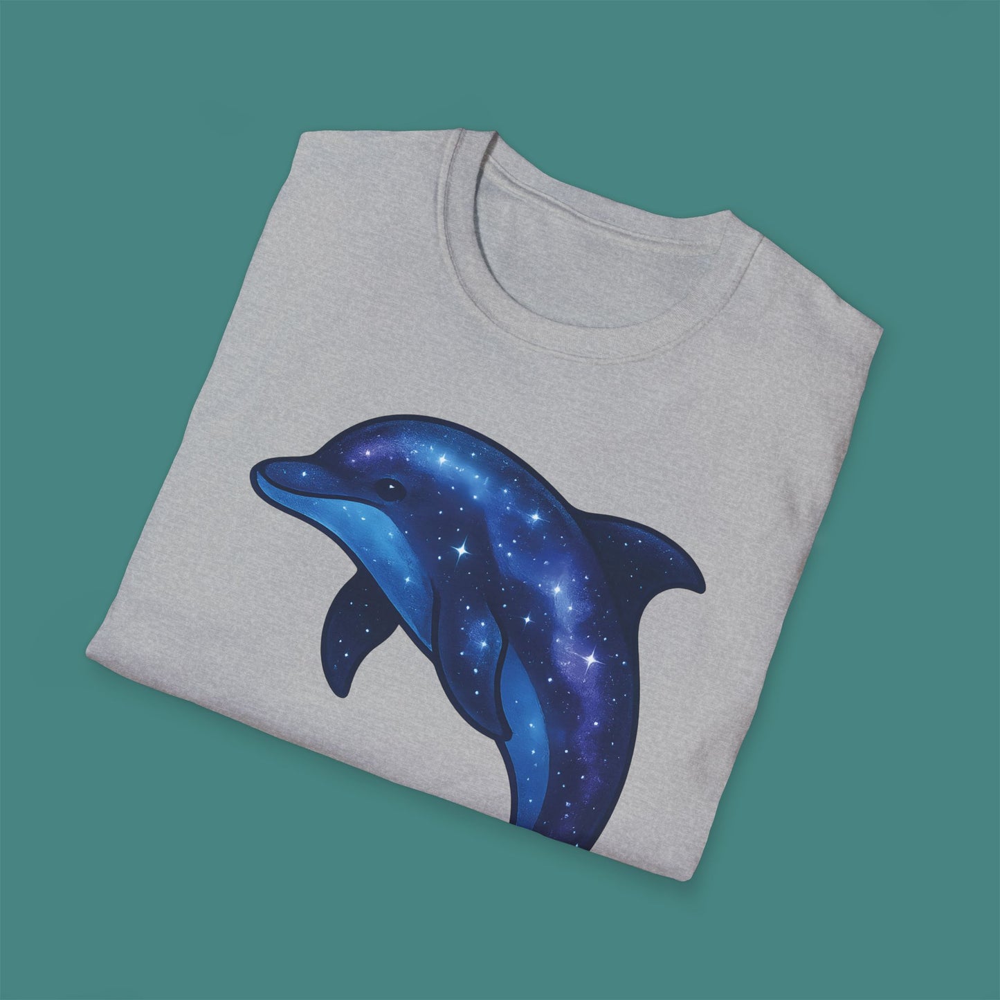 Cosmic Galaxy Dolphin Unisex T-Shirt