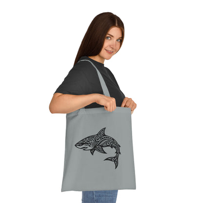 Tribal Tattoo Shark Tote Bag