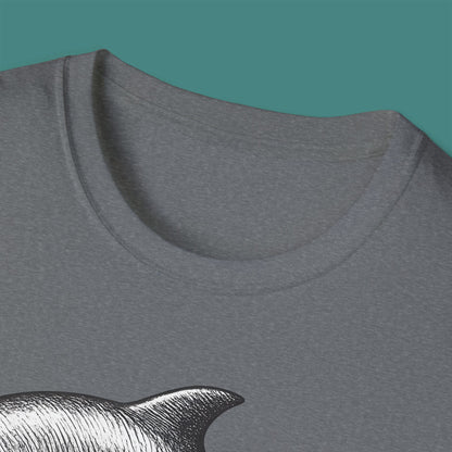 Vintage Etching Dolphin Unisex T-Shirt