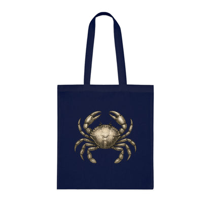 Vintage Etching Crab Tote Bag