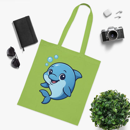 Cartoon Cute Dolphin Tote Bag