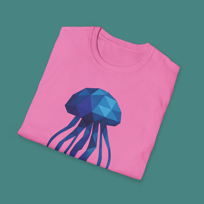 Geometric Polygon Jellyfish Unisex T-Shirt