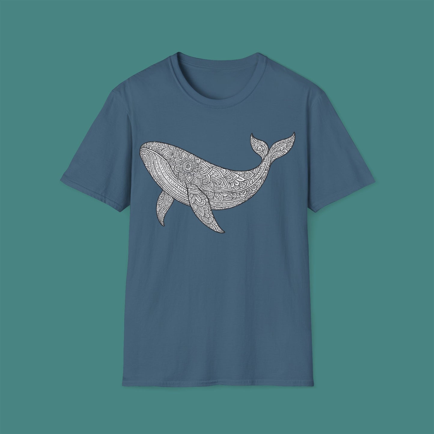Intricate Mandala Whale Unisex T-Shirt