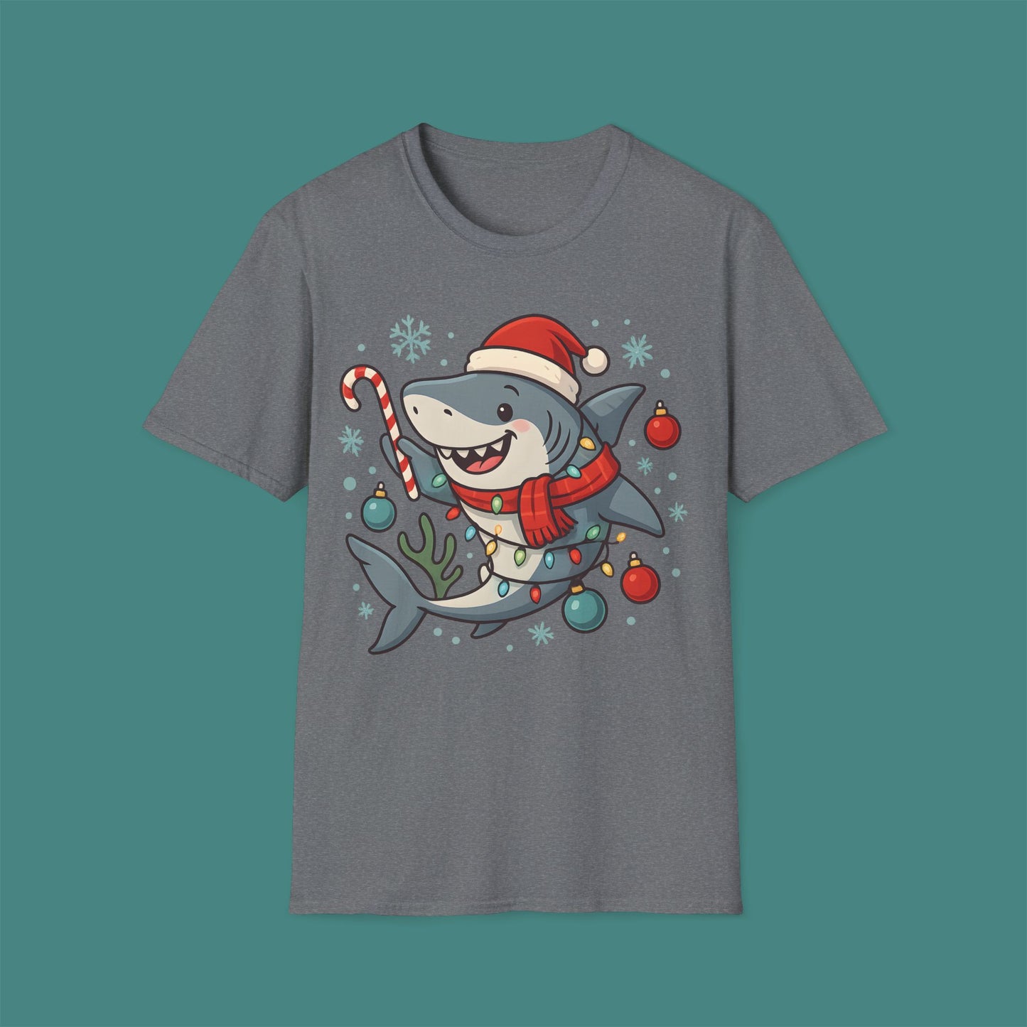 Christmas Shark Unisex T-Shirt