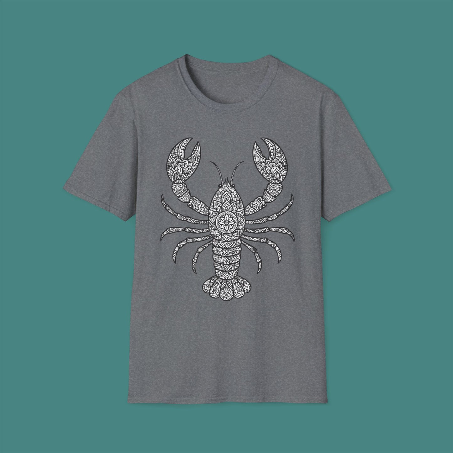 Intricate Mandala Lobster Unisex T-Shirt