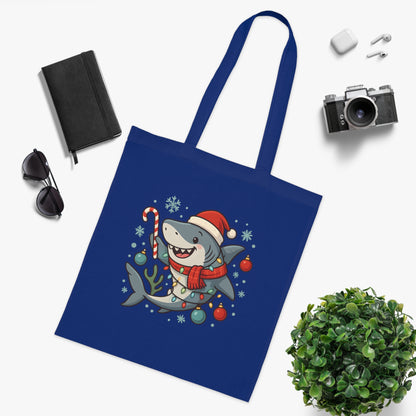 Christmas Shark Tote Bag