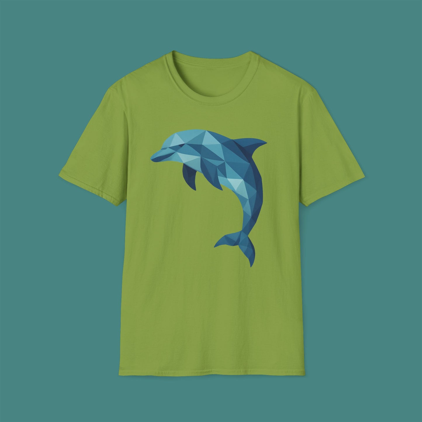 Geometric Polygon Dolphin Unisex T-Shirt