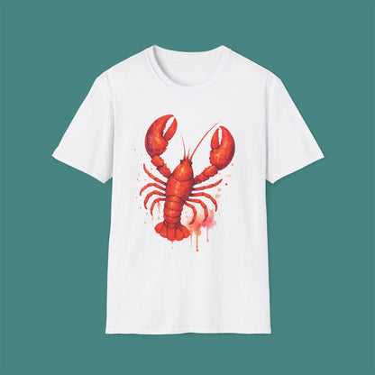 Watercolor Splash Lobster Unisex T-Shirt