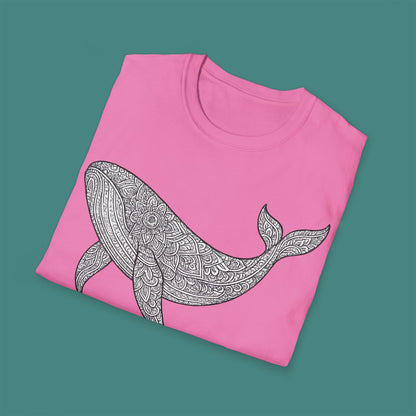 Intricate Mandala Whale Unisex T-Shirt