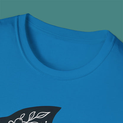 Floral Fish Silhouette Unisex T-Shirt