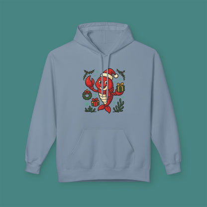 Christmas Lobster Fleece Unisex Hoodie