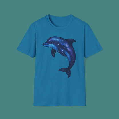 Cosmic Galaxy Dolphin Unisex T-Shirt