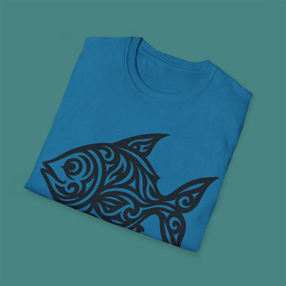 Tribal Tattoo Fish Unisex T-Shirt