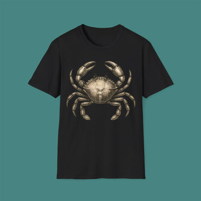 Vintage Etching Crab Unisex T-Shirt