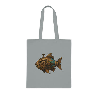 Steampunk Mechanical Fish Tote Bag