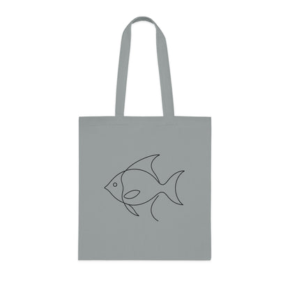 Minimalist Line Art Fish Tote Bag