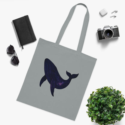 Cosmic Galaxy Whale Tote Bag