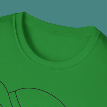 Minimalist Line Art Turtle Unisex T-Shirt
