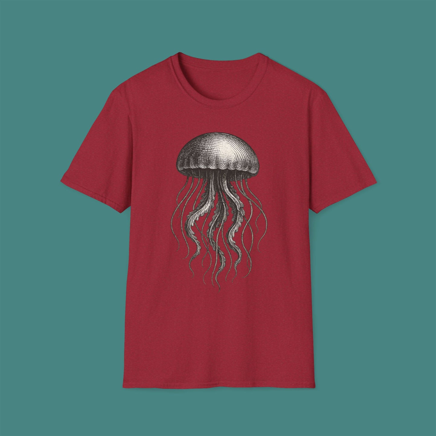 Vintage Etching Jellyfish Unisex T-Shirt