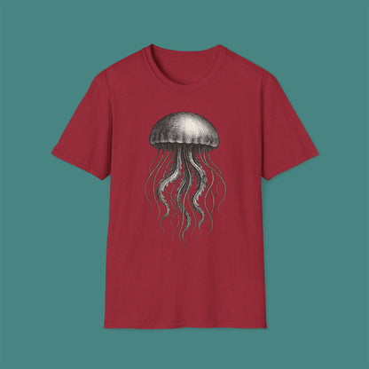 Vintage Etching Jellyfish Unisex T-Shirt