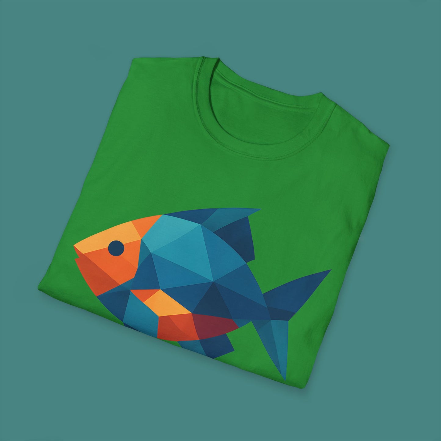 Geometric Polygon Fish Unisex T-Shirt