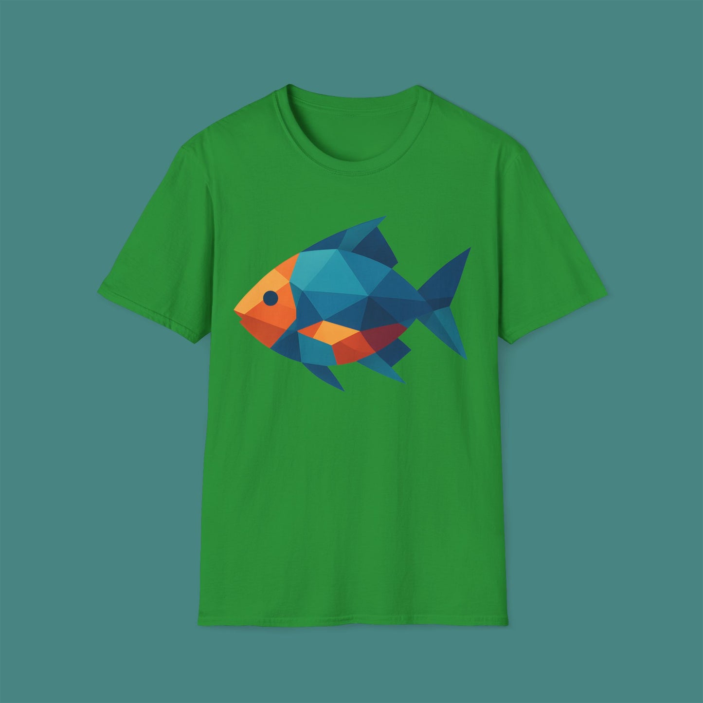 Geometric Polygon Fish Unisex T-Shirt