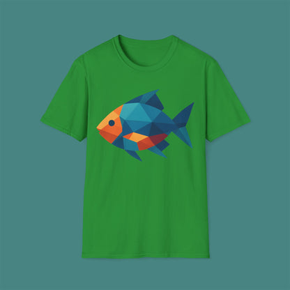 Geometric Polygon Fish Unisex T-Shirt