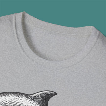 Vintage Etching Dolphin Unisex T-Shirt
