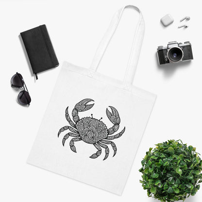 Intricate Mandala Crab Tote Bag
