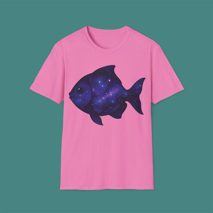 Cosmic Galaxy Fish Unisex T-Shirt
