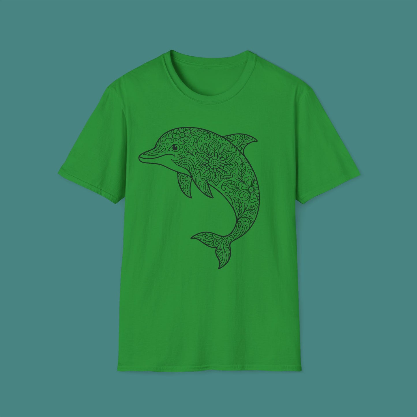 Intricate Mandala Dolphin Unisex T-Shirt