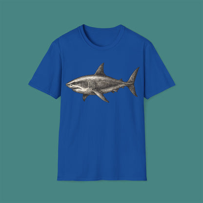 Vintage Etching Shark Unisex T-Shirt